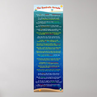 De quadratische formule poster