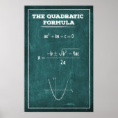 De quadratische formule poster (Voorkant)