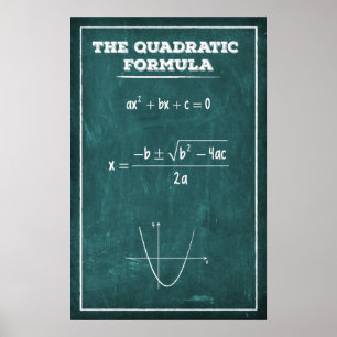 De quadratische formule poster