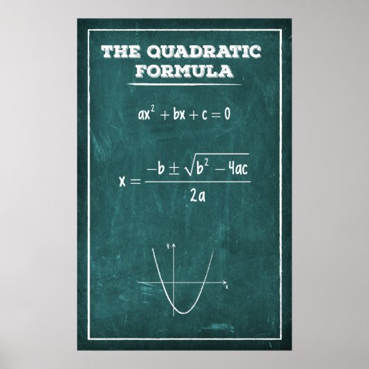De quadratische formule poster (Voorkant)