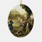 De Quail Hunting Francisco José Goya-meesterwerk Keramisch Ornament (Rechts)