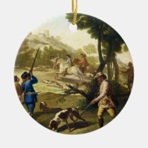 De Quail Hunting Francisco José Goya-meesterwerk Keramisch Ornament