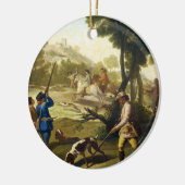 De Quail Hunting Francisco José Goya-meesterwerk Keramisch Ornament (Links)