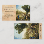 De Quail Hunting Francisco José Goya-meesterwerk Visitekaartje (Voorkant / Achterkant)