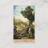 De Quail Hunting Francisco José Goya-meesterwerk Visitekaartje (Achterkant)