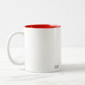 De Queen Bee Coffee Cup, geniet van je ochtendbuzz Tweekleurige Koffiemok (Links)