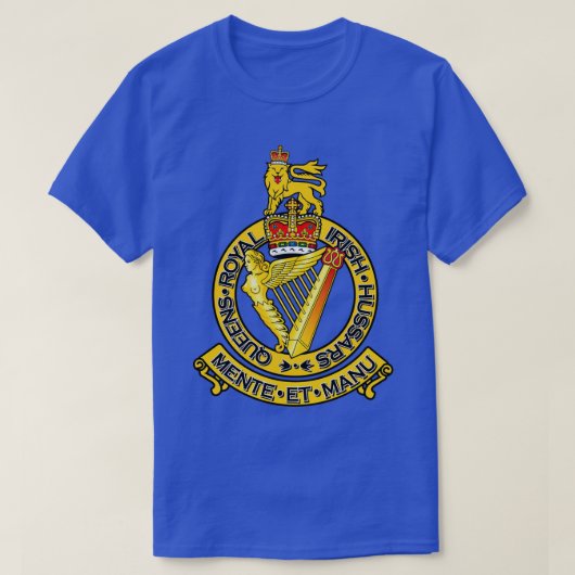 DE QUEENS ROYAL IRISH HUSSARS T-SHIRT (Design voorkant)