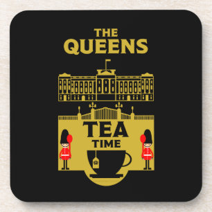 De Queens Tea Time Coronation Gifts Bier Onderzetter