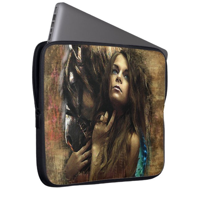 De quest - laptophoes laptop sleeve (Voorkant Rechts)