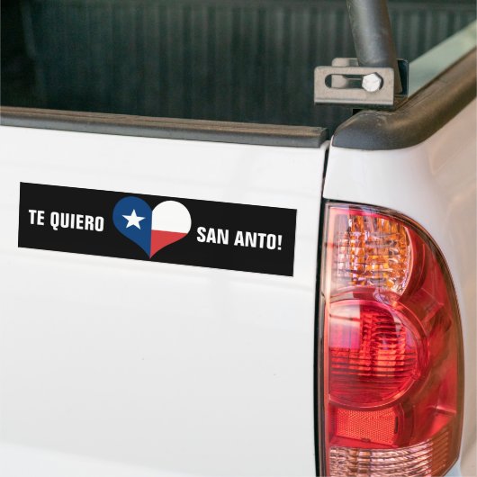 De Quiero San Anto. Bumpersticker (Op Truck)