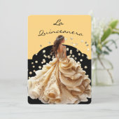 De Quinceanera Uitnodiging (Staand voorkant)