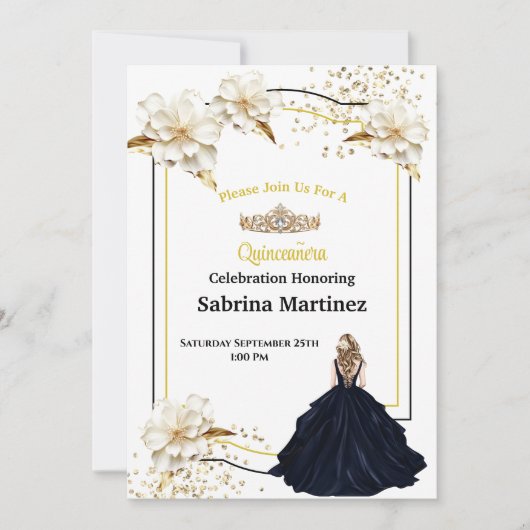 De Quinceanera Uitnodiging (Voorkant)