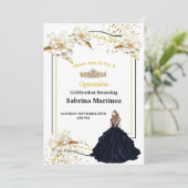 De Quinceanera Uitnodiging (Staand voorkant)
