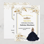 De Quinceanera Uitnodiging (Voorkant / Achterkant)