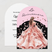 De Quinceanera Uitnodiging (Voorkant / Achterkant)