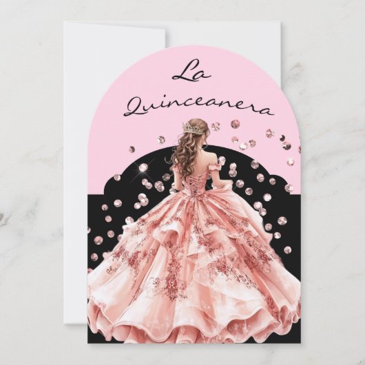 De Quinceanera Uitnodiging (Voorkant)