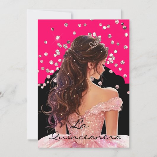 De Quinceanera Uitnodiging (Voorkant)