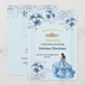 De Quinceanera Uitnodiging (Voorkant / Achterkant)