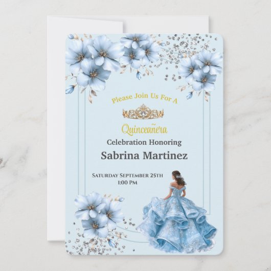 De Quinceanera Uitnodiging (Voorkant)