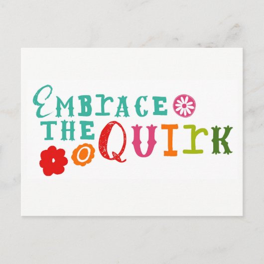 De Quirk-Briefkaarten omsluiten Briefkaart (Voorkant)