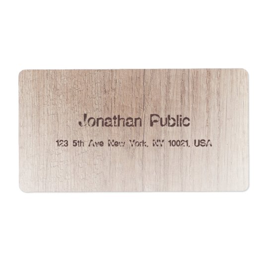 De raad van het hout kijkt Verstoorde Sjabloon Ver Etiket (Voorkant)