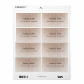 De raad van het hout kijkt Verstoorde Sjabloon Ver Etiket (Full Sheet)