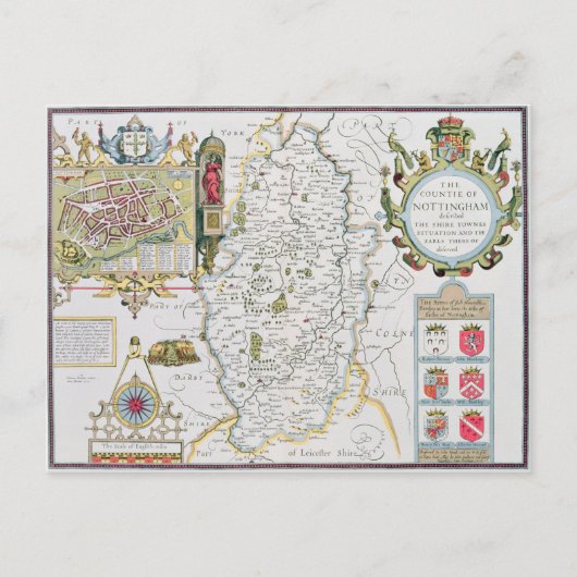 De Raad van Nottingham, gegraveerd door Jodocus Briefkaart (Voorkant)