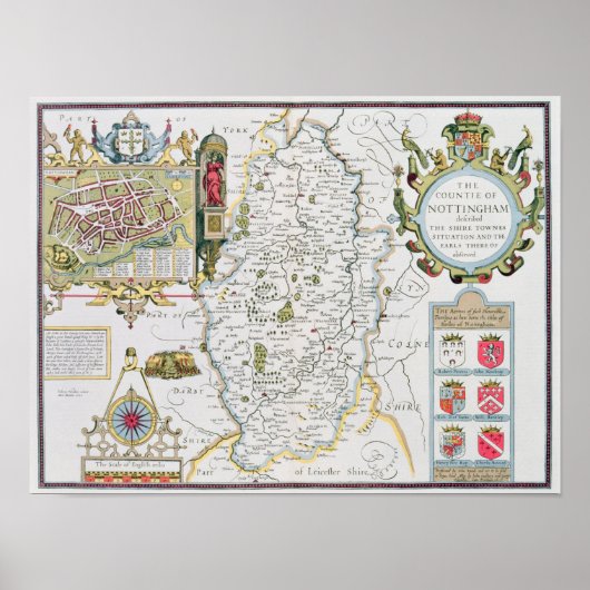 De Raad van Nottingham, gegraveerd door Jodocus Poster (Voorkant)