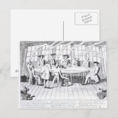 De Raad van Oorlog in 1756 Briefkaart (Voorkant / Achterkant)