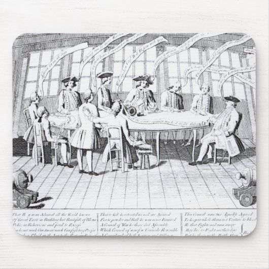 De Raad van Oorlog in 1756 Muismat (Voorkant)