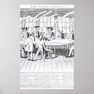 De Raad van Oorlog in 1756 Poster