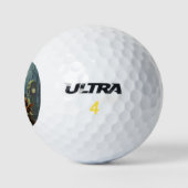 De raaf aangedreven door koffie golfballen (Logo)