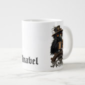 De raaf aangedreven door koffie grote koffiekop (Voorkant rechts)