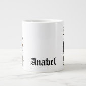 De raaf aangedreven door koffie grote koffiekop (Voorkant)