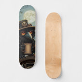 De raaf aangedreven door koffie persoonlijk skateboard (Voorkant)