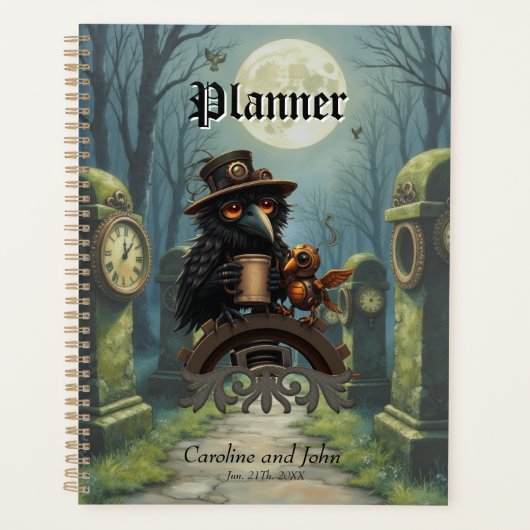 De raaf, aangedreven door koffie planner (Voorkant)