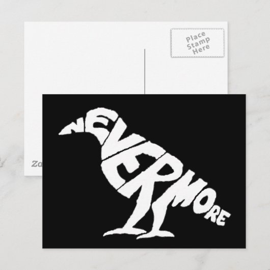 De raaf briefkaart (Voorkant / Achterkant)