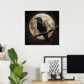 De raaf en de maan poster (Thuiskantoor)