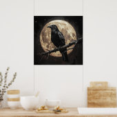 De raaf en de maan poster (Keuken)