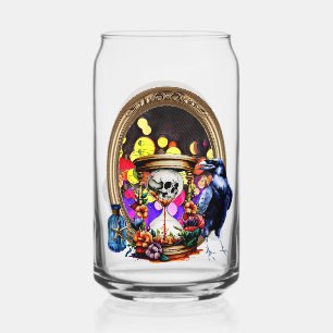 De Raaf En De Schedel Zandloper Blikvorm Glas