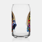 De Raaf En De Schedel Zandloper Blikvorm Glas (Rechts)