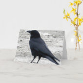 De Raaf Notecard van het strand Kaart (Gele Bloem)