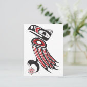 De raaf steelt de zon briefkaart (Staand voorkant)