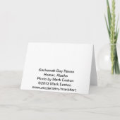 De Raaf van de Baai van Kachemak Kaart (Achterkant)