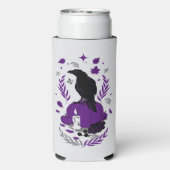 De raaf van de herfst - Gotische oogst Seltzer Blikjeskoeler (Seltzer Achterkant)