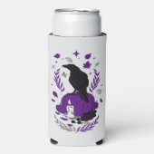 De raaf van de herfst - Gotische oogst Seltzer Blikjeskoeler (Seltzer Voorkant)