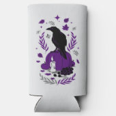 De raaf van de herfst - Gotische oogst Seltzer Blikjeskoeler (Achterkant)