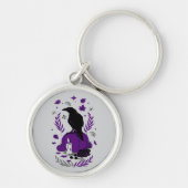 De raaf van de herfstgotische Sleutelhanger (Voorkant)