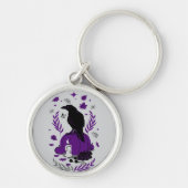 De raaf van de herfstgotische Sleutelhanger (Voorkant)