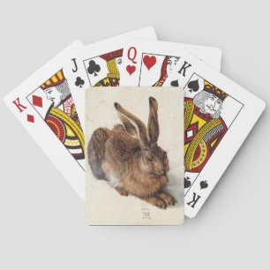 DE RABBIT Young Hare van Albrecht Durer Pokerkaarten
